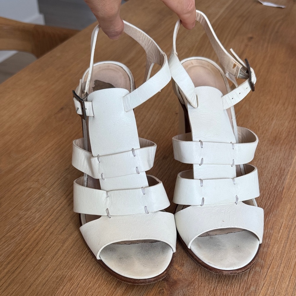 Jimmy Choo White Strappy Sandals (sz 40)
